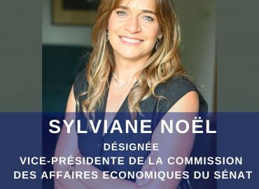 La sénatrice Sylviane NOËL désignée vice-présidente de la commission des affaires économiques du Sénat